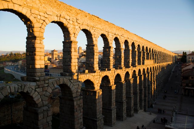 The aqueduct in Segovia